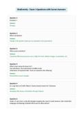 Biodiversity - Exam 1 Questions with Correct Answers