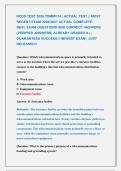 RCDD TEST 2026 TDMMV14 &vert; ACTUAL TEST &vert;&vert; MOST &NewLine;RECENT EXAM 2026&vert;2027 ACTUAL COMPLETE             &NewLine;REAL EXAM QUESTIONS AND CORRECT ANSWERS &NewLine;&lpar;VERIFIED ANSWERS&rpar; ALREADY GRADED A&plus; &vert; &NewLine;GUARANTEED SUCCESS&excl;&excl; NEWEST EXAM &vert; JUST &NewLine;RELEASED&excl;&excl;
