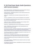 E 115 Final Exam Study Guide Questions with Correct Answers&NewLine;&NewLine;