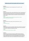 Biodiversity practice Exam Questions with Correct Answers