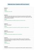 Biodiversity Exam 2 Questions with Correct Answers