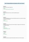 Exam Technique-Biodiversity Questions with Correct Answers