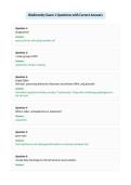 Biodiversity Exam 1 Questions with Correct Answers