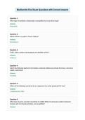 Biodiversity Final Exam Questions with Correct Answers
