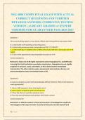 NSG 4800 COMPS FINAL EXAM WITH ACTUAL &NewLine;CORRECT QUESTIONS AND VERIFIED &NewLine;DETAILED ANSWERS&vert; CURRENTLY TESTING &NewLine;VERSION &vert; ALREADY GRADED A&plus;&vert;EXPERT &NewLine;VERIFIED FOR GUARANTEED PASS 2026-2027 