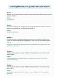 Conserving Biodiversity Exam Questions with Correct Answers