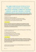 NSG 4800 COMPS EXAM 2 WITH ACTUAL &NewLine;CORRECT QUESTIONS AND VERIFIED &NewLine;DETAILED ANSWERS&vert; CURRENTLY TESTING &NewLine;VERSION &vert; ALREADY GRADED A&plus;&vert;EXPERT &NewLine;VERIFIED FOR GUARANTEED PASS 2026-2027
