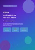 NR226 Fluid&comma; Electrolyte & Acid-Base Balance &ndash; Questions with Answers & Detailed Explanations &vert; Fundamentals&colon; Patient Care