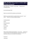 NSG 233 Med Surg exam 2 review Q&As &lpar;Verified Answers&rpar;&period;