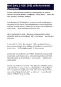 Med Surg HESI Exam 3 review Q&As &lpar;Verified Answers&rpar;&period;
