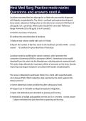 Hesi Med Surg Practice mode naxlex Questions and answers rated A