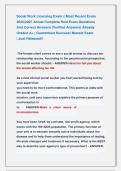 Social Work Licensing Exam &vert;&vert; Most Recent Exam &NewLine;2026&vert;2027 Actual Complete Real Exam Questions               &NewLine;And Correct Answers &lpar;Verified Answers&rpar; Already &NewLine;Graded A&plus; &vert; Guaranteed Success&excl; Newest Exam               &NewLine;&vert; Just Released&excl;&excl; 