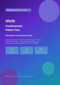 NR226 Fundamentals&colon; Patient Care &ndash; Question Comprehensive Practice Exam with Answer Key & Detailed Explanations