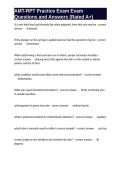 AMT-RPT Practice Exam Exam Questions and Answers &lpar;Rated A&plus;