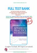 Test bank for Hamric & Hanson's Advanced Practice Nursing - E-Book&colon; An Integrative Approach &lpar;English Edition&rpar; all pages fully covered with test questions and answers graded A&plus;