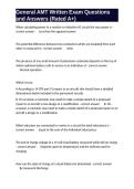 General AMT Written Exam Questions and Answers &lpar;Rated A&plus;&rpar;