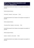 AMT-2 Part 1 Exam Questions and Answers &lpar;Rated A&plus;&rpar;&period;