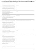 MATH 225N Statistics Final Exam Questions & Answers - Chamberlain Study Guide 2026-2027