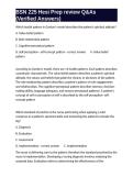 BSN 225 Full Body Assessments Exam Questions with 100- Correct Answers Verified Latest Update 2026
