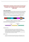 NR 566 Week 1 Reading&colon; Antimicrobial and Antifungal Therapies with Complete Solution &vert; Latest Update 2026-2027