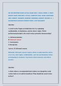 SW 450 MIDTERM EXAM ACTUAL EXAM 2026 &vert; SOCIAL WORK &vert;&vert; MOST &NewLine;RECENT EXAM 2026&vert;2027 ACTUAL COMPLETE REAL EXAM QUESTIONS &NewLine;AND CORRECT ANSWERS &lpar;VERIFIED ANSWERS&rpar; ALREADY GRADED A&plus; &vert; &NewLine;GUARANTEED SUCCESS&excl;&excl; NEWEST EXAM &vert; JUST RELEASED&excl;&excl;