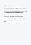 TMO Test 2 Part 2 &ndash; Study Guide & Exam Prep
