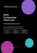 NR226 Fundamentals&colon; Patient Care Comprehensive Study Guide &vert; High-Yield Review&comma; Clinical Judgment&comma; Safety Alerts & Exam Prep