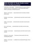 BSN 225 HESI V1 Study Guide review Q&As &lpar;Verified Answers&rpar;&period;