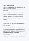 TMO 2 Self Question &ndash; Study Guide & Exam Prep