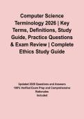 Computer Science Terminology 2026 &vert; Key Terms&comma; Definitions&comma; Study Guide&comma; Practice Questions & Exam Review