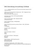 ONS Chemotherapy Immunotherapy Certificate &ndash; Study Guide & Exam Prep