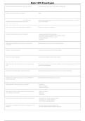 NATS 1670 Final Exam Questions & Answers Concepts in Human Health and Disease 2026-2027