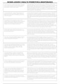 NCSBN Lesson 3 Health Promotion & Maintenance Questions & Answers NCLEX Study Guide 2026-2027