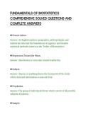 FUNDAMENTALS OF BIOSTATISTICS&NewLine;COMPREHENSIVE SOLVED QUESTIONS AND&NewLine;COMPLETE ANSWERS&NewLine;