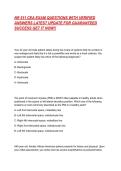 NR 511 CEA EXAM QUESTIONS WITH VERIFIED ANSWERS LATEST UPDATE FOR GUARANTEED SUCCESS GET IT NOW&excl;&excl;