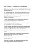 NHA Phlebotomy Practice Test 100 Questions & Answers 2026&sol;2027 &vert; Exam Prep