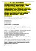 Academic Year 2026&ndash;2027 WGU D236 Pathophysiology Objective Assessment &lpar;OA&rpar; &vert; 190&plus; Practice Questions & Verified Answers &vert; Latest Study Guide&comma; Test Bank&comma; Practice Exam&comma; Comprehensive Review & Exam Prep &vert; WGU D236 Pathophysiology&comma; Disease Processes&comma; Cellula
