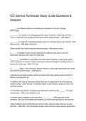 ICC Service Technician Study Guide Questions & Answers 2026&sol;2027 &vert; Exam Prep