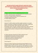 CERTIFIED AESTHETIC NURSE SPECIALIST &lpar;CANS&rpar; REAL EXAM &NewLine; QUESTIONS WITH VERIFIED ANSWERS AND DETAILED RATIONALES &vert; &NewLine;EXPERT VERIFIED FOR GUARANTEED PASS &vert;  LATEST UPDATE