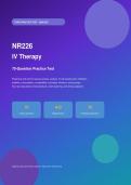 NR226 IV Therapy &ndash; Questions with Answers & Detailed Explanations &vert; Fundamentals&colon; Patient Care