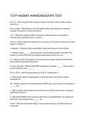 TCFP HAZMAT Awareness OPS Test Questions & Answers 2026&sol;2027 &vert; Exam Prep