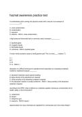 Hazmat Awareness Practice Test Questions & Answers 2026&sol;2027 &vert; Exam Prep