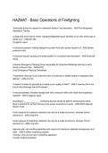 HAZMAT Basic Operations of Firefighting Questions & Answers 2026&sol;2027 &vert; Exam Prep