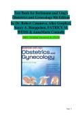 TEST BANK FOR Beckmann and Ling's Obstetrics and Gynecology Ninth&comma; North American Edition by Dr&period; Robert Casanova&comma; Alice Goepfert ISBN&colon; 978-1975180577 COMPLETE GUIDE ALL CHAPTERS COVERED 100&percnt; VERIFIED A&plus; GRADE ASSURED&excl;&excl;&excl;&excl;&excl;NEW LATEST UPDATE&excl;&excl;&excl;&excl;&excl;