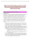 NR566 &ndash; Weeks 1-2 Advanced Pharmacology for Care of the Family Exam Study Guide &ndash; Midterm Exam with Complete Solution 2026-2027 Update