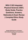 WGU C165 Integrated Physical Sciences 2026 &vert; Study Guide&comma; Practice Questions&comma; Answers&comma; Rationales & Exam Review