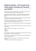 Religious Studies&colon; The Trussell Trust&comma; Oasis Project&comma; Christian Aid&comma; Tearfund & CAFOD &vert; Study Guide & Exam Review 2026&sol;2027