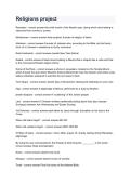 Religions Project &vert; Religious Studies Study Guide&comma; Questions & Answers 2026&sol;2027