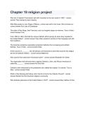 Chapter 19 Religion Project &vert; Religious Studies Study Guide&comma; Questions & Answers 2026&sol;2027