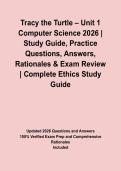 Tracy the Turtle &ndash; Unit 1 Computer Science 2026 &vert; Study Guide&comma; Practice Questions&comma; Answers&comma; Rationales & Exam Review